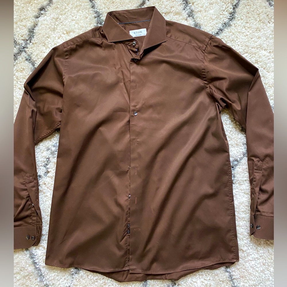 Eton brown dress shirt